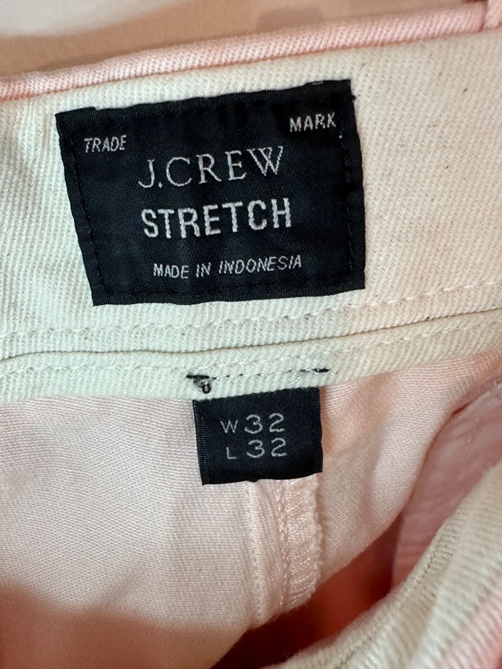 J. Crew Men's 484 Slim-fit Stretch Chino Pant Subtle Pink 32 x 32 NWT